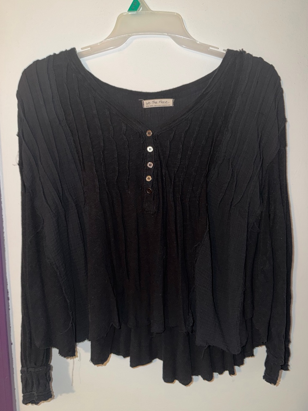 Free People We the Free Oversize Flowy Boho Shirt